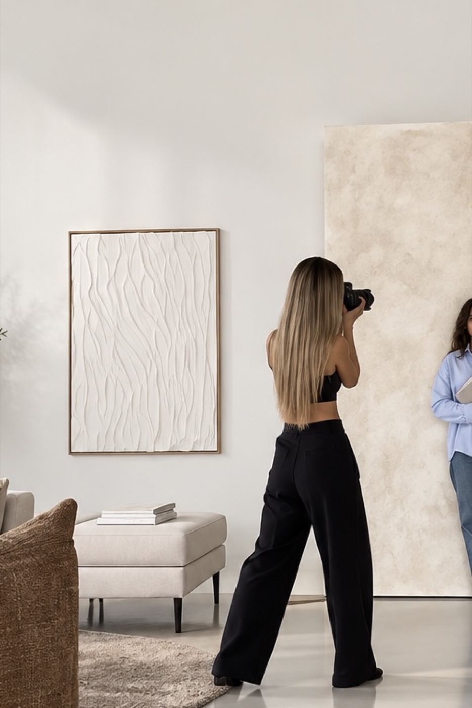 Wendy tijdens een contentshoot